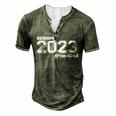 Proud Dad Of 2023 Senior - Class Of 2023 Proud Dad - White  Men's Henley Button-Down 3D Print T-shirt Green