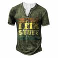 Thats What I Do I Fix Stuff And I Know Things Men's Henley T-Shirt Green