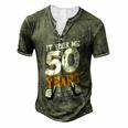 It Took Me 50 Years To Look This Good- Birthday 50 Years Old Men's Henley T-Shirt Green