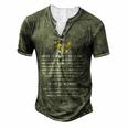 What Is A Navy Veteran For Her Men's Henley Button-Down 3D Print T-shirt Green