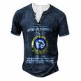 Antarctic Devron Six Vxe 6 Antarctic Development Squadron Men's Henley Button-Down 3D Print T-shirt Navy Blue