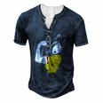Chinese Woman &8211 Tiger Tattoo Chinese Culture Men's Henley T-Shirt Navy Blue