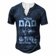 Being A Dad Letting Her Shoot Men's Henley T-Shirt Navy Blue