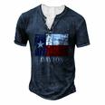 Dayton Tx Texas Flag City State Men's Henley T-Shirt Navy Blue