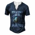 Fishing Its All About Respect Men's Henley T-Shirt Navy Blue