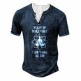 Hurry Up Inner Peace I Don&8217T Have All Day Meditation Men's Henley T-Shirt Navy Blue