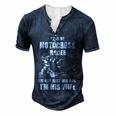 Motocross Wife Men's Henley T-Shirt Navy Blue