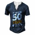 It Took Me 50 Years To Look This Good- Birthday 50 Years Old Men's Henley T-Shirt Navy Blue