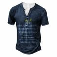 What Is A Navy Veteran For Her Men's Henley Button-Down 3D Print T-shirt Navy Blue