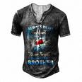 Always In My Heart Never Forgetten Rest In Peace My Brother  Men's Henley Button-Down 3D Print T-shirt Dark Grey