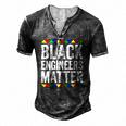 Black Engineers Matter Black Pride Men's Henley T-Shirt Dark Grey