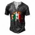 Hispanic Heritage Month  Mexico Pride Mexican Flag Kids  Men's Henley Button-Down 3D Print T-shirt Dark Grey