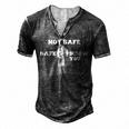 Not Safe Men's Henley T-Shirt Dark Grey