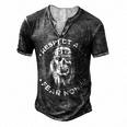 Respect All Fear None Men's Henley T-Shirt Dark Grey