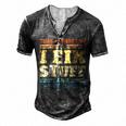Thats What I Do I Fix Stuff And I Know Things Men's Henley T-Shirt Dark Grey