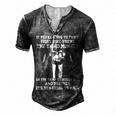 If Youre Going To Fight Front Men's Henley T-Shirt Dark Grey