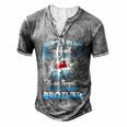Always In My Heart Never Forgetten Rest In Peace My Brother  Men's Henley Button-Down 3D Print T-shirt Grey