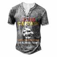 I Am The Captain Of This Boat Boating Man Women Kids Men's Henley T-Shirt Grey