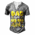 Dad Of The Bee Day Girl Birthday Family Men's Henley T-Shirt Grey