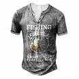 Fishing Its All About Respect Men's Henley T-Shirt Grey