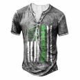 Mental Health Awareness Green Ribbon  V2 Men's Henley Button-Down 3D Print T-shirt Grey