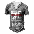 Reasons Racing Men's Henley T-Shirt Grey