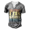 Thats What I Do I Fix Stuff And I Know Things Men's Henley T-Shirt Grey