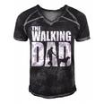 Best Funny Gift For Fathers Day 2022 The Walking Dad Men's Short Sleeve V-neck 3D Print Retro Tshirt Black