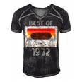 Best Of 1972 Casette Tape Retro 50Th Birthday 50 Years Old Men's Short Sleeve V-neck 3D Print Retro Tshirt Black
