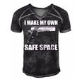 I Make My Own Safe Space Men's Short Sleeve V-neck 3D Print Retro Tshirt Black
