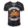 Son Of America - Navy Veteran Men's Short Sleeve V-neck 3D Print Retro Tshirt Black