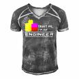 Engineer Kids Children Toy Big Building Blocks Build Builder Men's Short Sleeve V-neck 3D Print Retro Tshirt Grey
