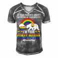If Your Parents Arent Accepting Im Dad Now Of Identity Gay  Men's Short Sleeve V-neck 3D Print Retro Tshirt Grey