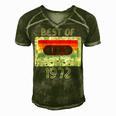 Best Of 1972 Casette Tape Retro 50Th Birthday 50 Years Old Men's Short Sleeve V-neck 3D Print Retro Tshirt Green