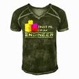 Engineer Kids Children Toy Big Building Blocks Build Builder Men's Short Sleeve V-neck 3D Print Retro Tshirt Green