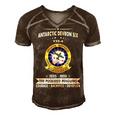 Antarctic Devron Six Vxe 6 Antarctic Development Squadron Men's Short Sleeve V-neck 3D Print Retro Tshirt Brown