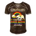 If Your Parents Arent Accepting Im Dad Now Of Identity Gay  Men's Short Sleeve V-neck 3D Print Retro Tshirt Brown