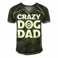 Crazy Dog Dad V2 Men's Short Sleeve V-neck 3D Print Retro Tshirt Forest