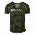 Definition Of Dissent Differ In Opinion Or Sentiment Men's Short Sleeve V-neck 3D Print Retro Tshirt Forest