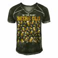 Funny 50 Years Old Birthday Im This Many Beers Old Drinking Men's Short Sleeve V-neck 3D Print Retro Tshirt Forest