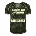 I Make My Own Safe Space Men's Short Sleeve V-neck 3D Print Retro Tshirt Forest