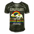 If Your Parents Arent Accepting Im Dad Now Of Identity Gay  Men's Short Sleeve V-neck 3D Print Retro Tshirt Forest