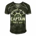 Im The Captain Boat Owner Boating Lover Funny Boat Captain Men's Short Sleeve V-neck 3D Print Retro Tshirt Forest
