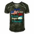 May Live In Usa But My Story Began In Nicaragua Flag Funny Men's Short Sleeve V-neck 3D Print Retro Tshirt Forest May Live In Usa But My Story Began In Nicaragua Flag Funny Men's Short Sleeve V-neck 3D Print Retro Tshirt Forest