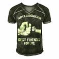 Pappy & Granddaughter - Best Friends Men's Short Sleeve V-neck 3D Print Retro Tshirt Forest