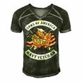 Son Of America - Navy Veteran Men's Short Sleeve V-neck 3D Print Retro Tshirt Forest