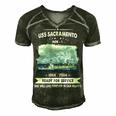 Uss Sacramento Aoe Men's Short Sleeve V-neck 3D Print Retro Tshirt Forest