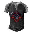 Hail Our Heroes 911 Patriot Day 2021 Skull Firefighter Graphic Design Printed Casual Daily Basic Men's Henley Shirt Raglan Sleeve 3D Print T-shirt Black Blue