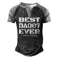 Best Daddy Ever Fathers Day For Dads 007 Men's Henley Raglan T-Shirt Black Grey