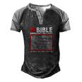 Bible Emergency Numbers Funny Christian Bible V2 Men's Henley Shirt Raglan Sleeve 3D Print T-shirt Black Grey